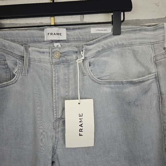 NWT Men's FRAME L'Homme Slim Degradable Jeans Size 36 - Picture 8 of 16
